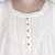 Blusa de gasa de algodón - Blusa blanca de gasa de algodón de manga corta