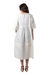 A-Linien-Kleid aus Baumwoll-Leinen-Mischung - A-Linien-Kleid aus Baumwoll-Leinen-Mischung mit Spitzendetails