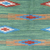 Hand-woven wool area rug, 'Azure Stars' (4 x 6) - Hand-Woven Wool Area Rug from India (4 x 6) (image 2b) thumbail