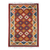 Hand-woven wool area rug, 'Leisure Time' - Fringed Wool Area Rug with Cotton Warp