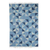 Hand-woven wool area rug, 'Blue Triangle' (4 x 6) - Blue Wool Area Rug with Cotton Warp (4 x 6)