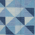 Hand-woven wool area rug, 'Blue Triangle' (4 x 6) - Blue Wool Area Rug with Cotton Warp (4 x 6)