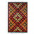 Tapete de lana tejido a mano, (3 x 5) - Alfombra de lana india con diseño de rombos (3 x 5)