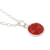 Carnelian pendant necklace, 'Swing Low in Orange' - Hand Made Carnelian and Sterling Silver Pendant Necklace (image 2c) thumbail