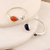 Multi-gemstone wrap rings, 'Dusk to Dawn' (pair) - Hand Made Amethyst and Carnelian Wrap Rings (Pair) (image 2b) thumbail