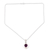Amethyst pendant necklace, 'Berry Delight' - Handcrafted Amethyst and Sterling Silver Pendant Necklace (image 2d) thumbail