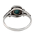 Ring aus Sterlingsilber mit einem Stein - Handgefertigter Einzelsteinring aus Sterlingsilber