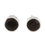 Onyx stud earrings, 'Pitch Dark' - Black Onyx and Sterling Silver Stud Earrings from India