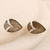 Labradorite button earrings, 'Water Drop in Grey' - Labradorite and Sterling Silver Button Earrings