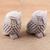 Soapstone tealight candle holders, 'Owl's Light' (pair) - Tealight Candle Holders with Owl Motif (Pair) (image 2) thumbail