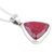 Ruby pendant necklace, 'Illuminated in Love' - Artisan Crafted Ruby and Sterling Silver Pendant Necklace (image 2d) thumbail