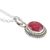 Ruby pendant necklace, 'Pink Halo' - Handcrafted Ruby and Sterling Silver Pendant Necklace (image 2c) thumbail