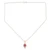 Ruby pendant necklace, 'Air Bubble in Pink' - Hand Crafted Ruby and Sterling Silver Pendant Necklace
