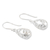 Sterling silver dangle earrings, 'Burst Open' - Hand Crafted Sterling Silver Dangle Earrings