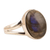 Labradorite single stone ring, 'Soft Blush in Iridescent' - Labradorite and Sterling Silver Single Stone Ring from India