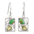 Peridot dangle earrings, 'Sweet Companions' - Hand Crafted Peridot Dangle Earrings from India