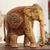 Wood sculpture, 'Royal Elephant of Delhi' - Wood Sculpture Hand-Painted in India (image 2) thumbail