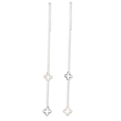 Artisan Crafted Sterling Silver Threader Earrings