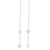 Sterling silver threader earrings, 'Trend Setter' - Artisan Crafted Sterling Silver Threader Earrings