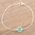 Chalcedony pendant bracelet, 'South Seas' - Handmade Sterling Silver Chalcedony Pendant Bracelet (image 2) thumbail