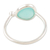 Chalcedony and cubic zirconia cocktail ring, 'Sea Queen' - Sterling Silver Chalcedony Cocktail Ring from India (image 2c) thumbail