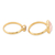 Gold-plated gemstone stacking rings, 'Reminder of You' (pair) - Handmade Gold-Plated Gemstone Stacking Rings (Pair) (image 2c) thumbail