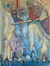 'Musical Krishna' - pintura acrílica de temática hindú