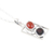 Garnet and carnelian pendant necklace, 'Best Mates in Red' - Handmade Indian Garnet and Carnelian Pendant Necklace