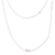 Amethyst and rainbow moonstone station necklace, 'Casual Elegance' - Rainbow Moonstone and Amethyst Station Necklace (image 2c) thumbail