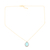 Chalcedony pendant necklace, 'Aqua Bloom' - Handmade Gold-Plated Chalcedony Pendant Necklace thumbail