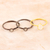 Gold-plated rainbow moonstone stacking rings, 'Headline Story' (set of 3) - Gold-Plated Rainbow Moonstone Stacking Rings (Set of 3)
