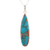 Sterling silver pendant necklace, 'Blue Oasis' - Pendant Necklace with Composite Turquoise (image 2b) thumbail