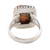 Oyster turquoise cocktail ring, 'Earth's Glow' - Oyster Turquoise Single Stone Ring in Warm Colors (image 2d) thumbail