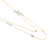 Gold-plated labradorite and chalcedony station necklace, 'Outer Planet' - Gold-Plated Labradorite and Chalcedony Station Necklace (image 2e) thumbail