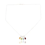Gemstone pendants necklace, 'Harmony' - Assorted Gemstone Pendant Necklace Set
