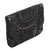 Embellished silk clutch, 'Midnight Glamour' - Artisan Crafted Beaded Silk Clutch from India