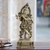 Brass figurine, 'Musical Krishna with Flute' - Ornate Krishna Brass Figurine from India