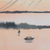 'Fluss Ganga' - Aquarellmalerei auf handgeschöpftem Papier