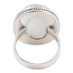 Rainbow moonstone cocktail ring, 'Sweet Glory' - Rainbow Moonstone Single Stone Cocktail Ring