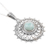 Larimar pendant necklace, 'Indian Sky' - Larimar and Sterling Silver Pendant Necklace from India