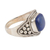 Lapis lazuli cocktail ring, 'Deep in Thought' - Artisan Crafted Lapis Lazuli Cocktail Ring from India (image 2a) thumbail
