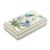 Papier mache jewelry box, 'Bluebells' - Hand-Painted Floral Jewelry Box (image 2a) thumbail