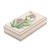Papier mache jewellery box, 'Lavender Passion' - Floral Theme jewellery Box from India