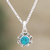 Sterling silver pendant necklace, 'Gracious Flower' - Handcrafted Sterling Silver Necklace from India (image 2) thumbail