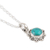 Sterling silver pendant necklace, 'Gracious Flower' - Handcrafted Sterling Silver Necklace from India (image 2d) thumbail