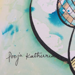 'Lord of Gopis' - Signed Original Hindu Painting from India