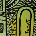 'Temple' - Original Signed Acrylic Painting from India