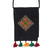 Embroidered sling bag, 'Creative Appeal' - Handmade Embroidered Sling Bag with Tassels and Beads