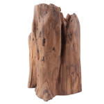 Reclaimed teak sculpture, 'Nature's Celebration' - Original Signed Sculpture of Found and Reclaimed Teak