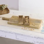 Wood charcuterie board and trays, 'Rustic Beauty' (set of 3) - Handcrafted Mango Wood Trays (Set of 3)